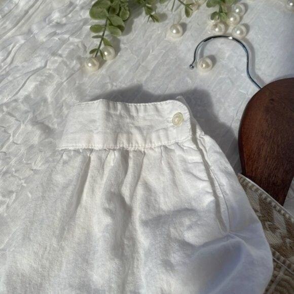 J.Crew Womens XS White Embroidered Boho Peasant Blouse Tassel Tie Top - Picture 7 of 12